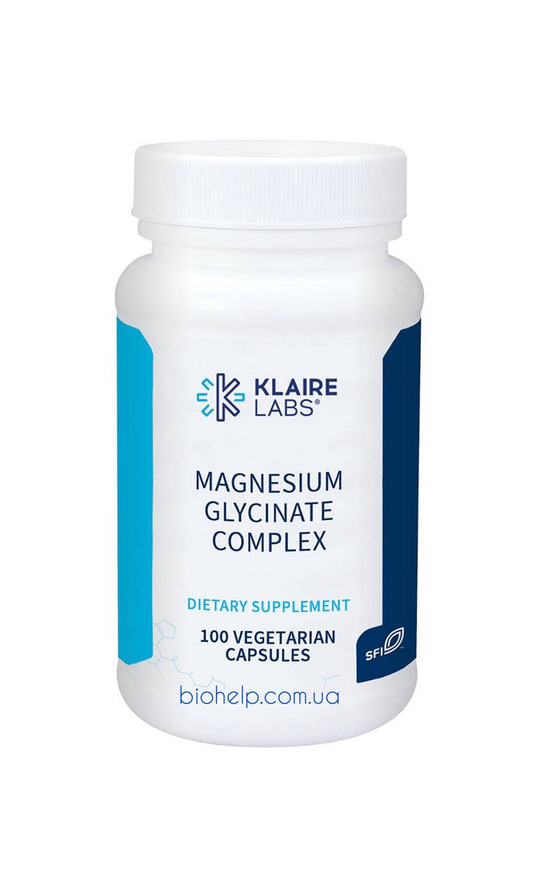 

Магний глицинат, Magnesium Glycinate, Klaire Labs, 100 вегетарианских капсул
