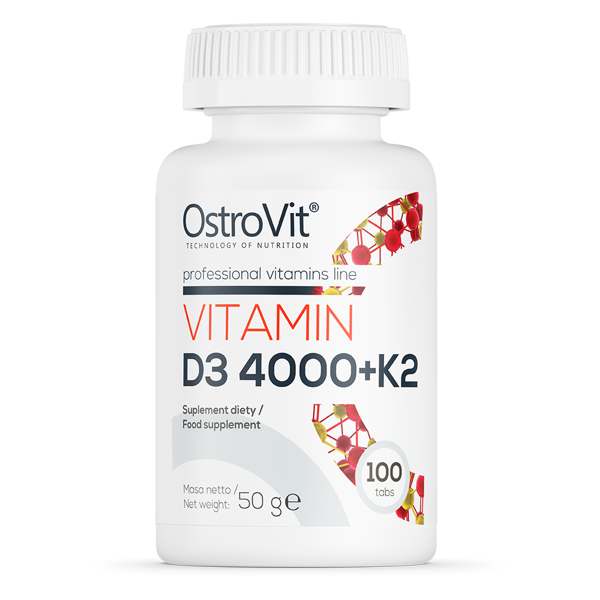 

Vitamin D3 4000 + K2 OstroVit 100 таблеток
