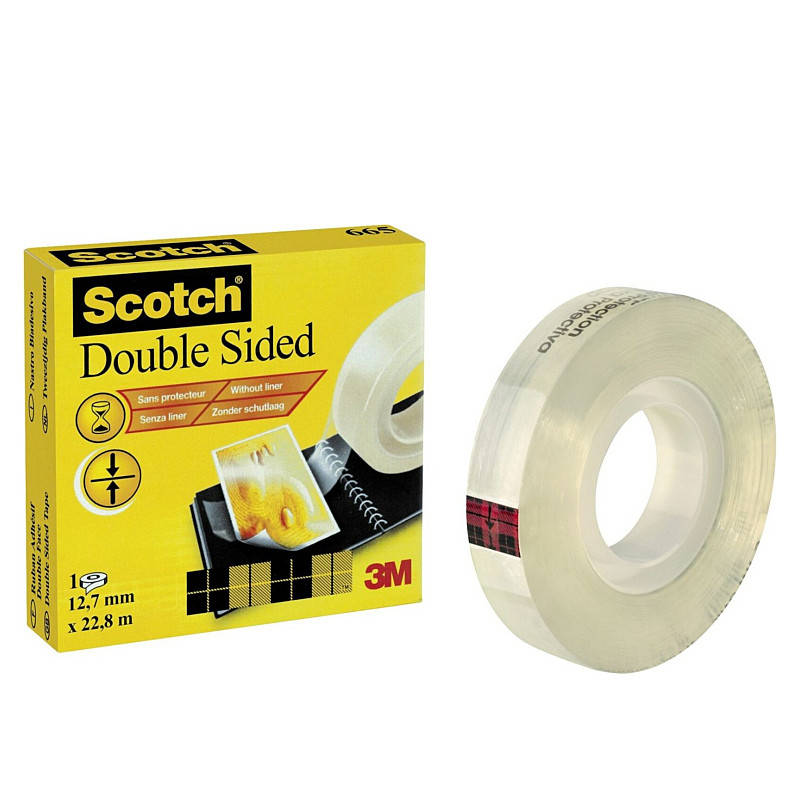 

3М 665 Scotch Двусторонняя клейкая лента 12,7 мм х 22.8м