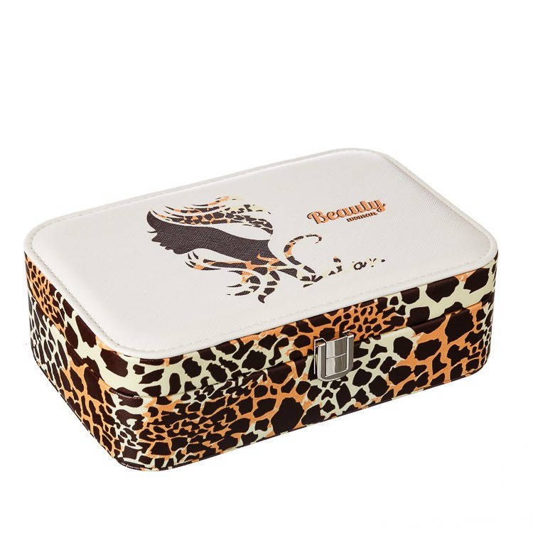 

Шкатулка для украшений леопардовая с зеркальцем кейс для прикрас 14х22х5 см 303JH органайзер, Разные цвета