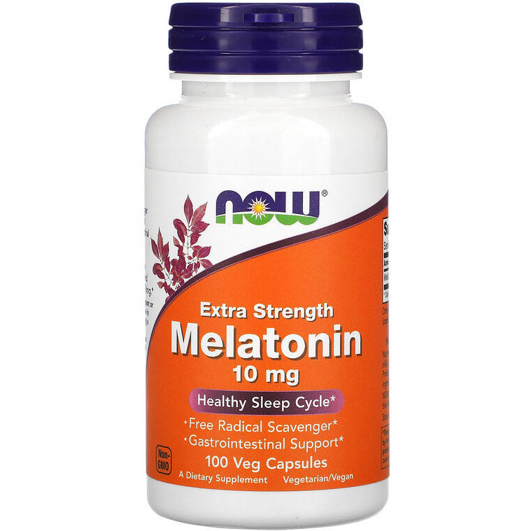 

Мелатонин NOW Foods "Melatonin" экстра сила, 10 мг (100 капсул)