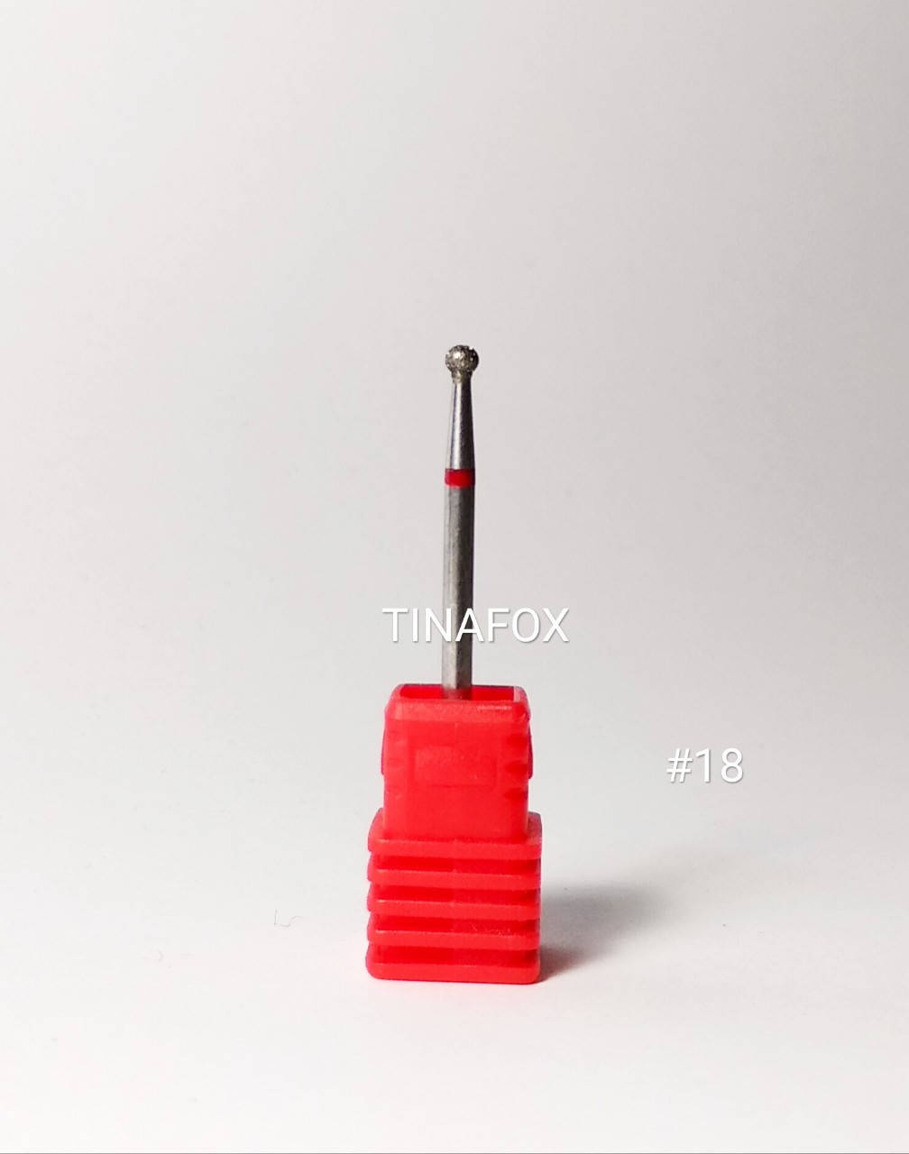 

Насадка алмазная для маникюра/педикюра красная №18, Красный