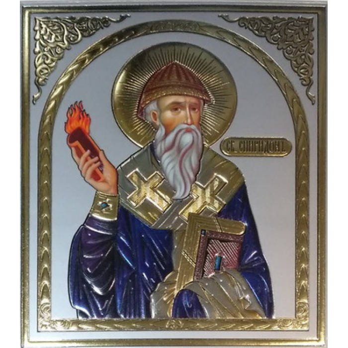 

Спиридон 10х12 лик конгрев серый эмаль