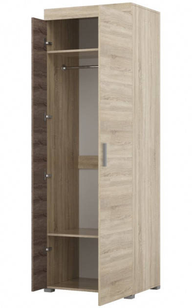 

Шкаф пенал Британия ШП-3 сонома + трюфель 70х52х208 см.