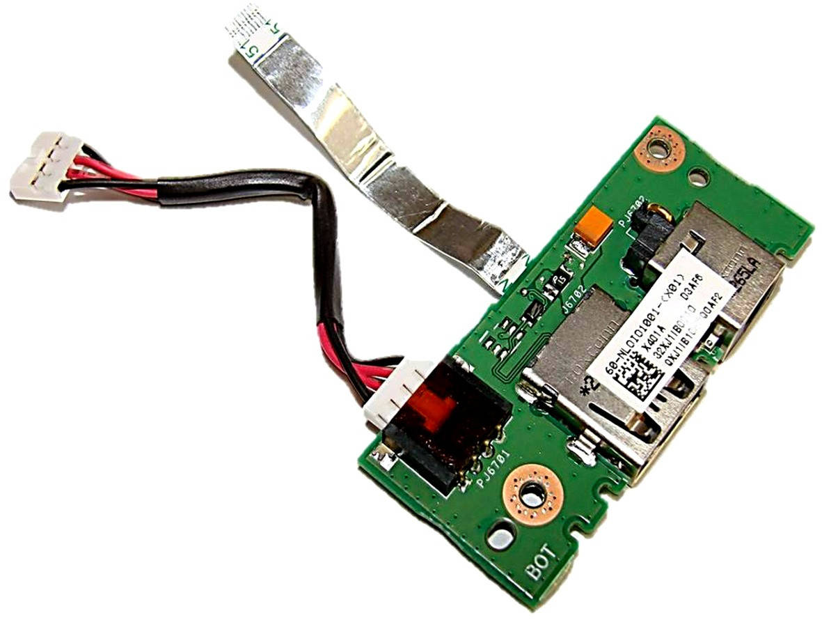 

Плата с разъемом питания и USB для Asus X401U, X401A-BHPDN37 (32XJ1IB0000, 60-N4OIO1000) Б/У