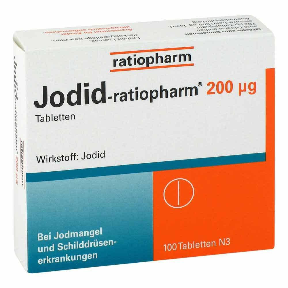 

Калия йодид, калію йодид, jodid 200 мкг, таблетки 100 шт