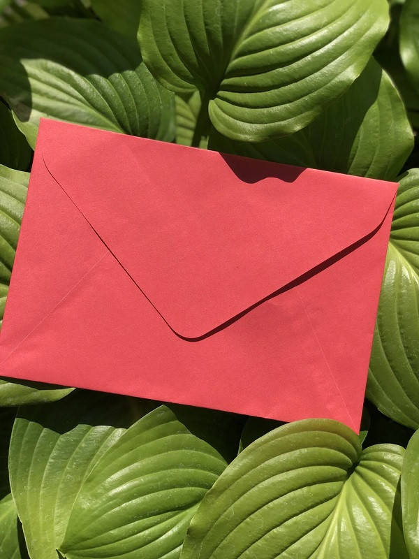 

Крафт конверт C6, красный мак