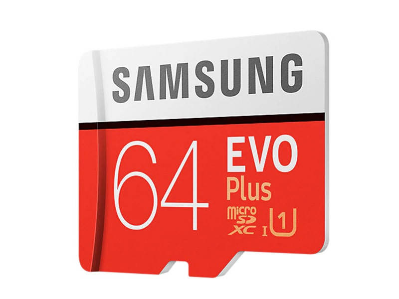 

Карта памяти Samsung EVO Plus 64GB microSD UHS-I Class 10 + SD адаптер (SG-64GB)