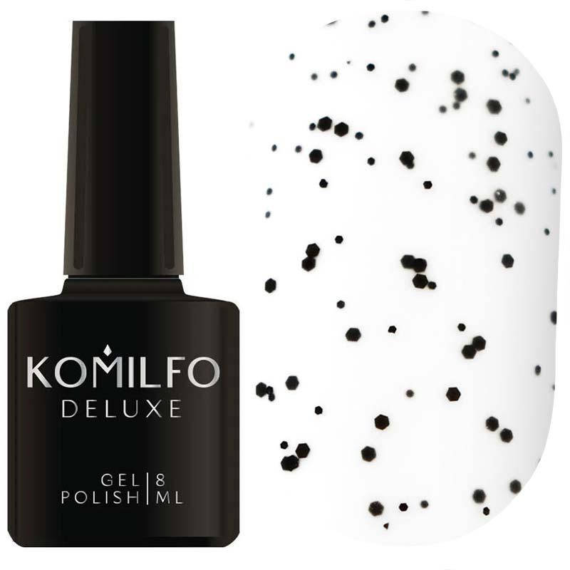 

Komilfo No Wipe Matte Dragon Fruit Top - матовый топ без липкого слоя с крошкой, 8 мл