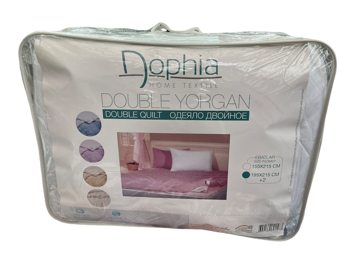 

Одеяло Dophia Double White нанофайбер 195-215*2 см белое, Белый