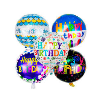 

Шар фольга "Happy Birthday" 45см Mix (2193)
