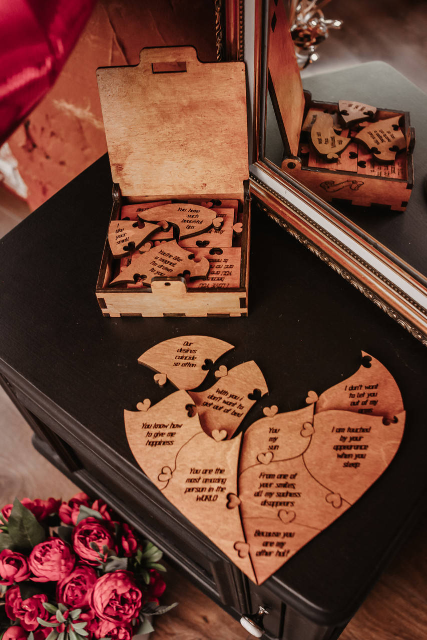 

Головоломка для любимого. Почему я люблю тебя. Деревянные пазлы. Smart Temple