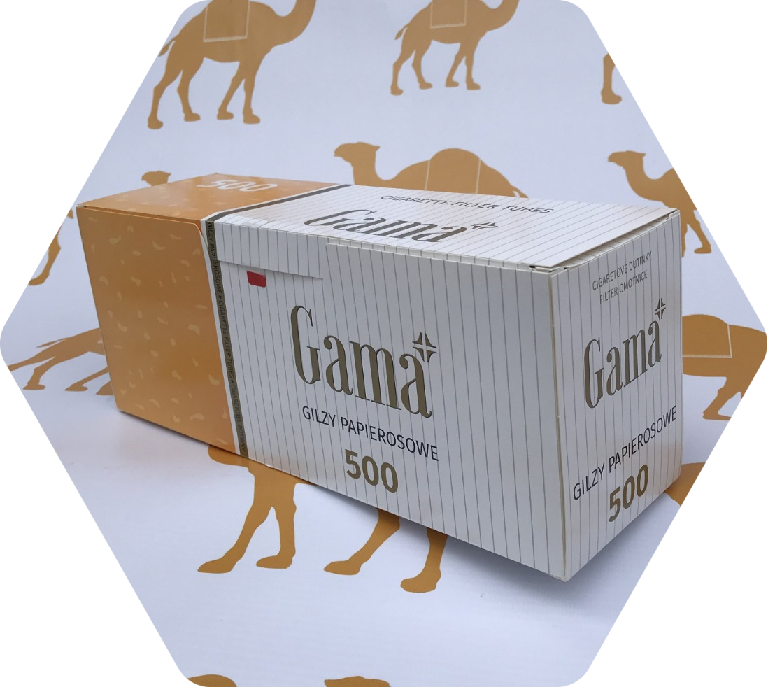 

Гильзы для набивки сигарет(самокруток) Gama 500 шт Сигаретные гильзы