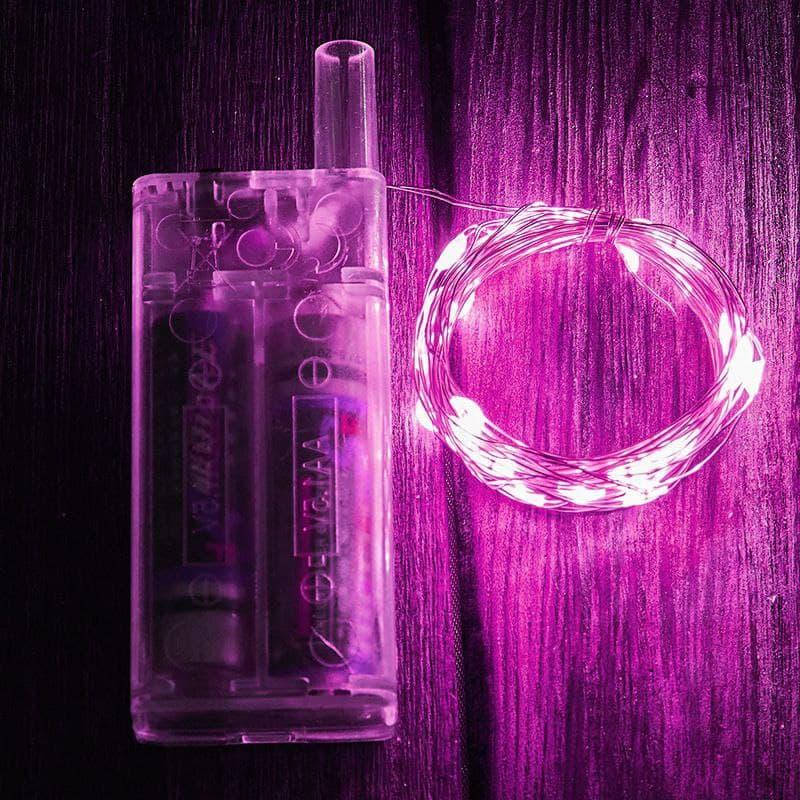 

Гирлянда LED ниточная 3 метра Капля росы Сиреневый свет