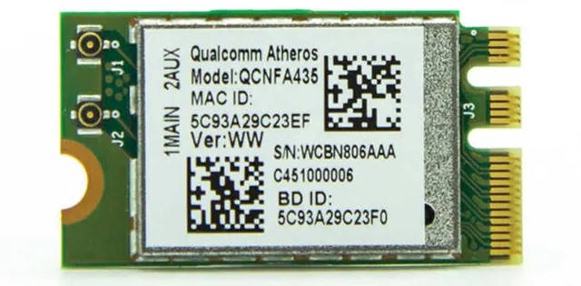 

Wi-fi+BT модуль M.2 Qualcomm Atheros QCNFA435 802.11 a g n ac 433Mbps 2,4 GHz/ 5GHz!