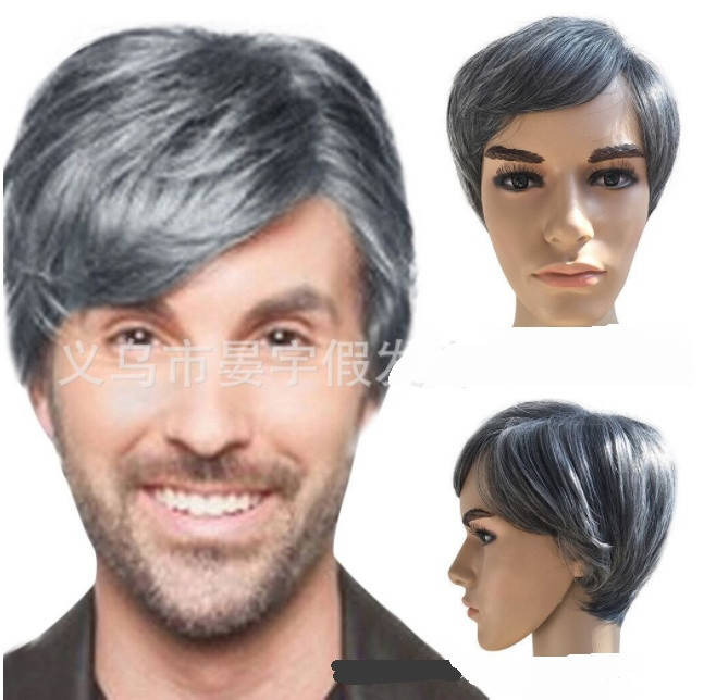 

Мужской парик цвет седины