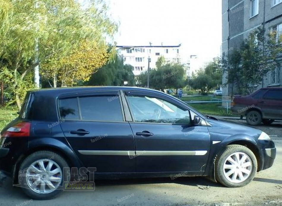 

ДЕФЛЕКТОРЫ ОКОН, ВЕТРОВИКИ RENAULT MEGANE II HB 5D 2002-2008 COBRA