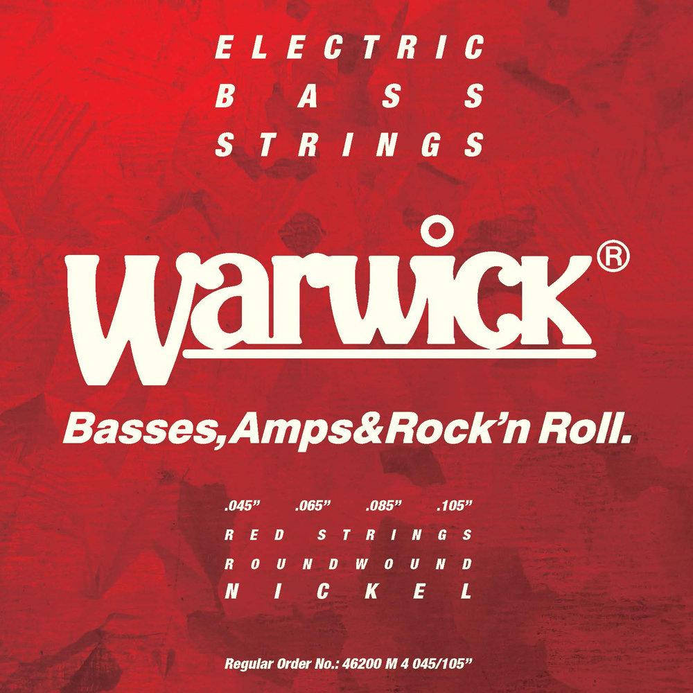 

Струны для бас-гитар WARWICK 46200 RED Nickel Plated Medium 4-String (45-105)