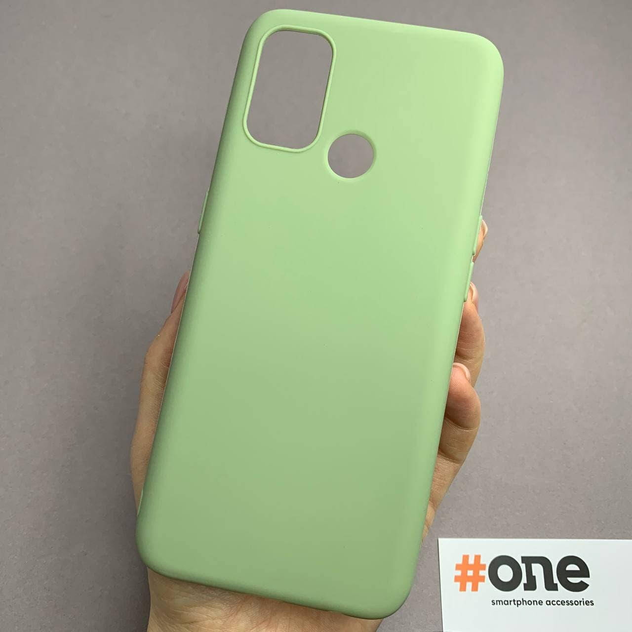 

Чехол для Oppo A53 силиконовый однотонный цветной чехол на телефон оппо а53 фисташковий Plain