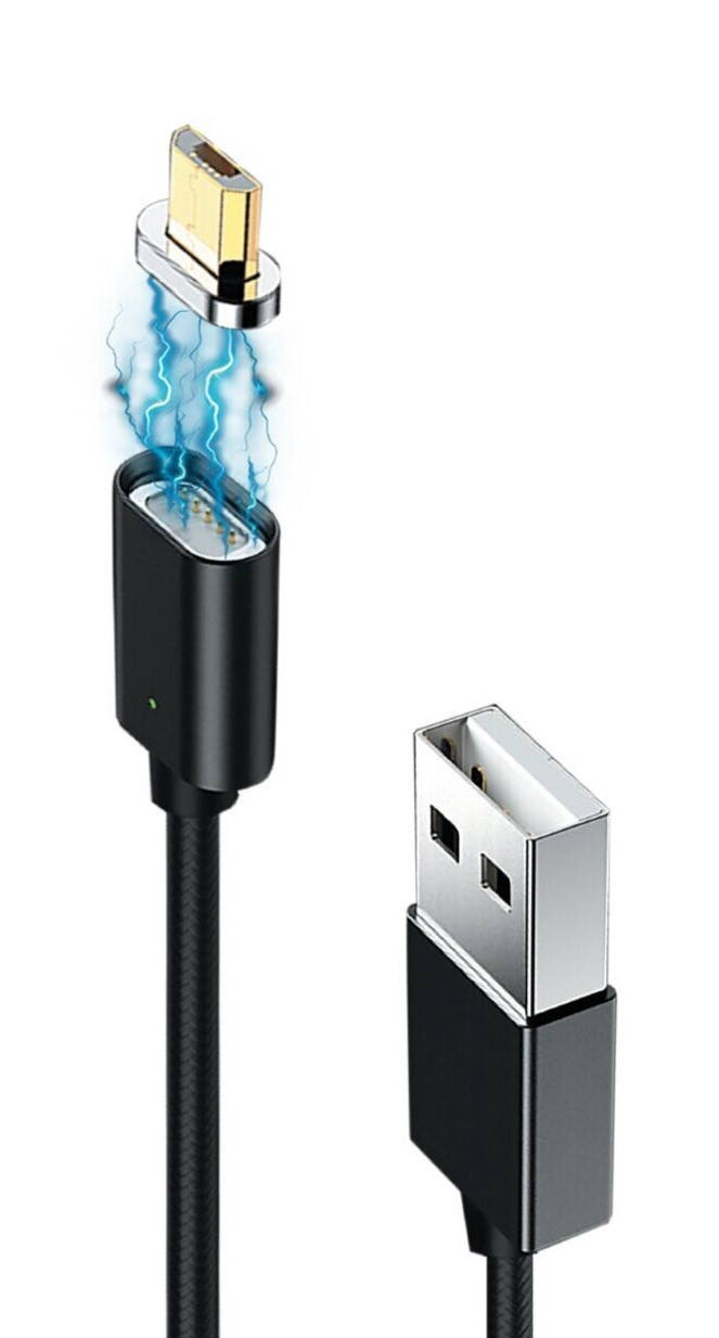 

Кабель Grand-X USB-microUSB, магнитный, 1м, Black (MG-01M), Черный