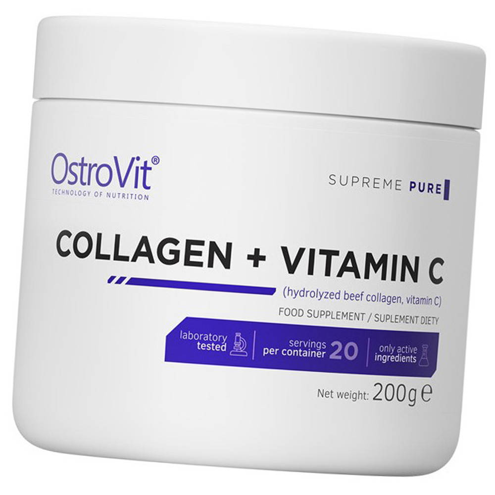 

Коллаген витамин С OstroVit Collagen + Vitamin C 200 г Топ продаж