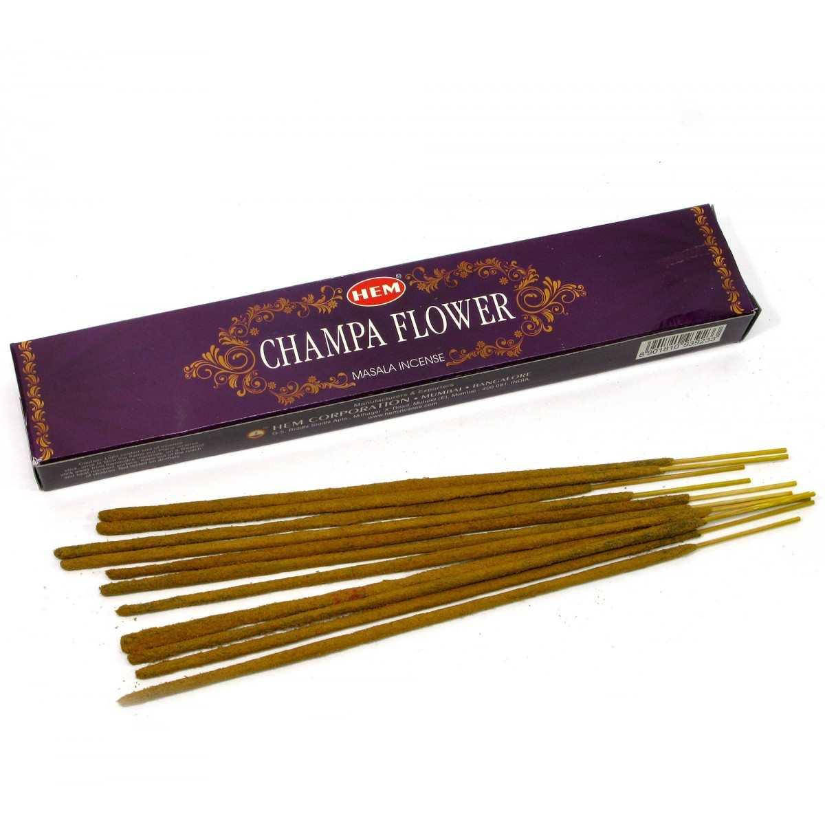 

Аромапалочки Champa Flower 15 Gms (Цветок Чампы)(Hem) пыльцовые агарбатти