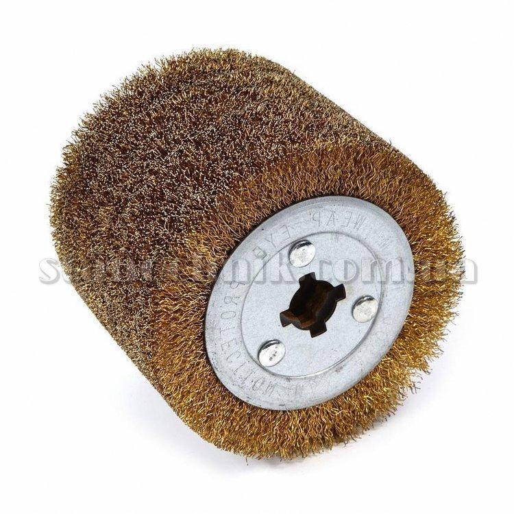 

Щетка-крацовка валик латунированная рифленая 100х110 мм