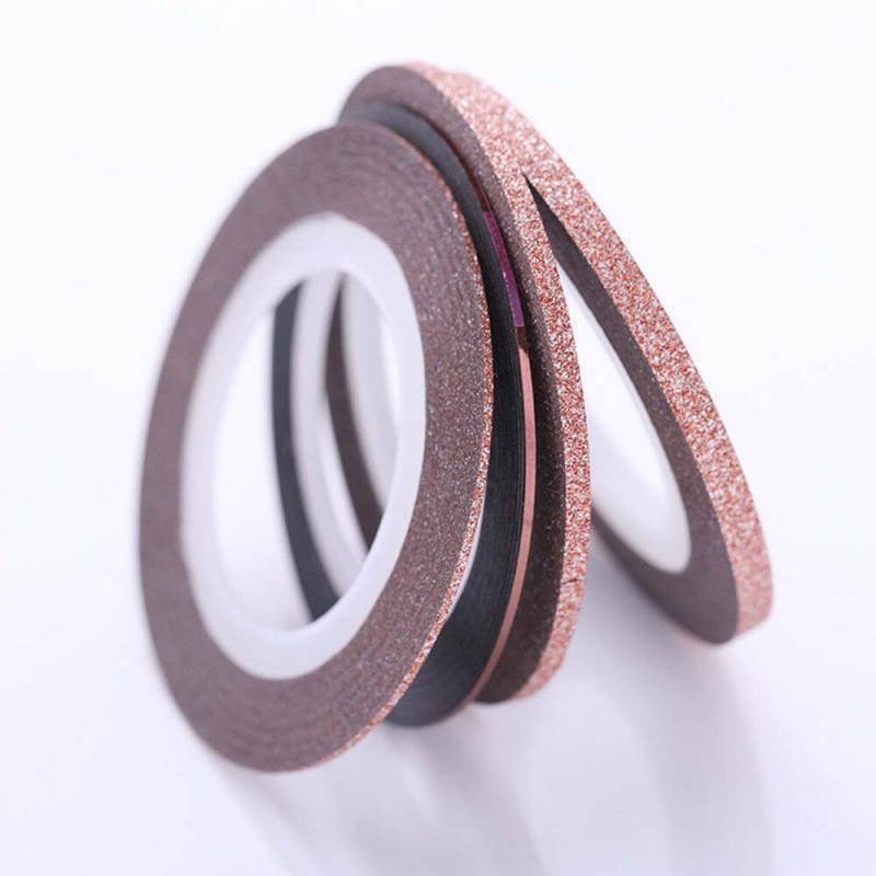 

Липкая лента для дизайна ногтей, КОРАЛЛОВЫЙ ПЕСОК ширина 3 мм, Голубой