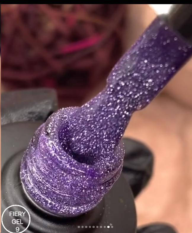 

Гель-лак светоотражающий Fiery gel Saga Professional №9, 8мл