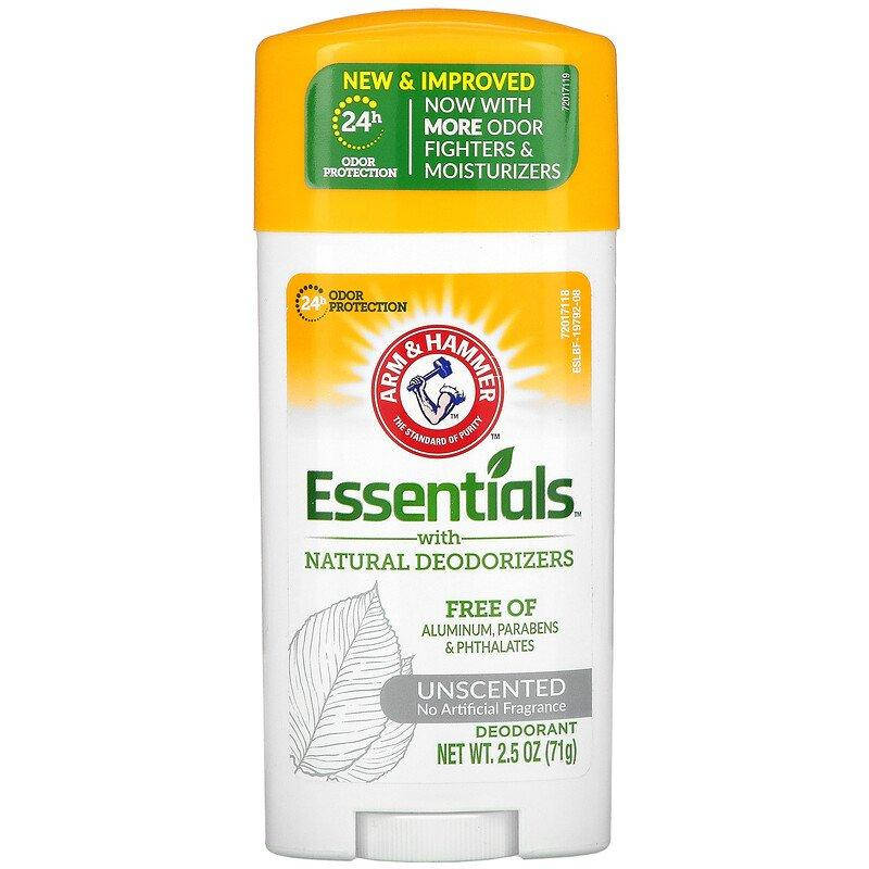 

Arm & Hammer, Essentials, натуральный дезодорант без искусственных ароматизаторов 71 г