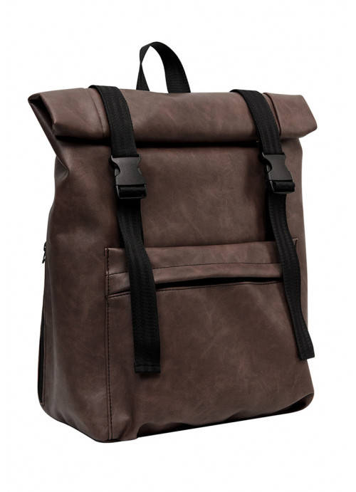 

Рюкзак рол Sambag RollTop коричневый нубук