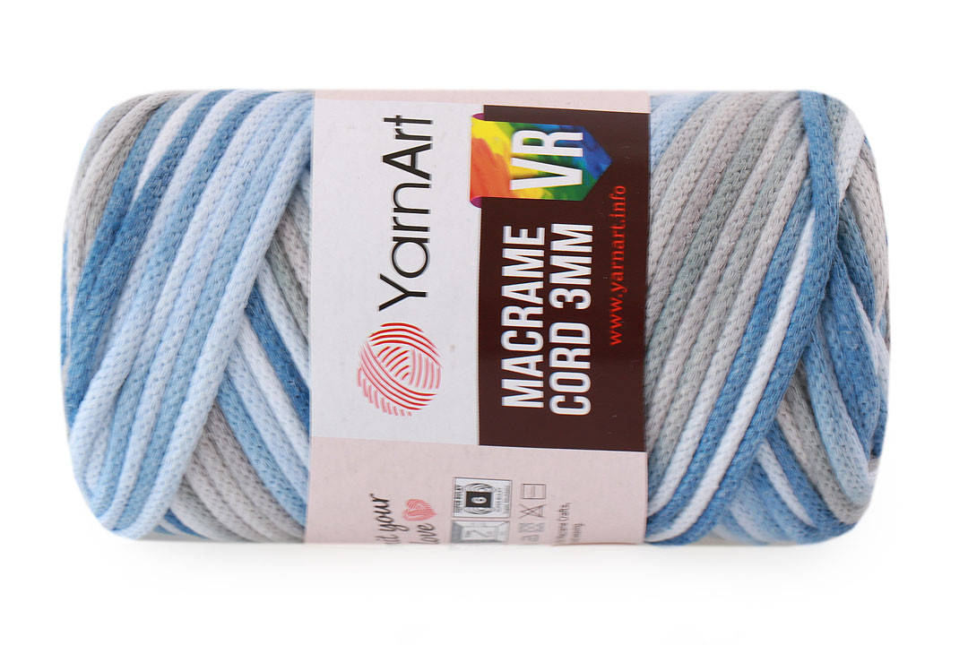 

YarnArt Macrame Cord 3mmYarnArt VR, №916, Секционное крашение