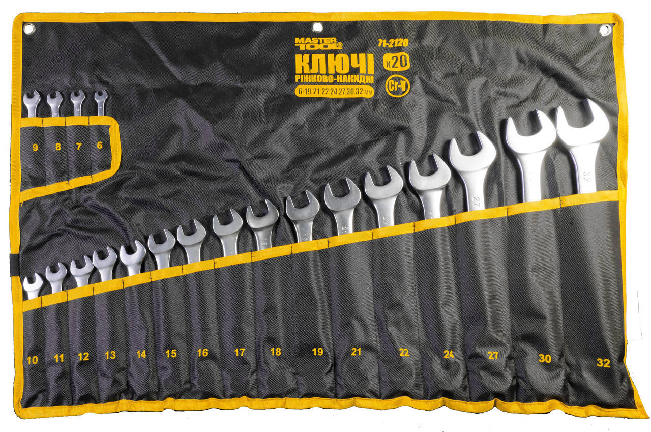 

Набір ключів комбінованих 20шт (6-32) Mastertool