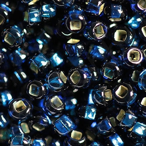 

489-10/0-67100 Бісер Чехія (блискучий з квадратною серединкою, синій темний)