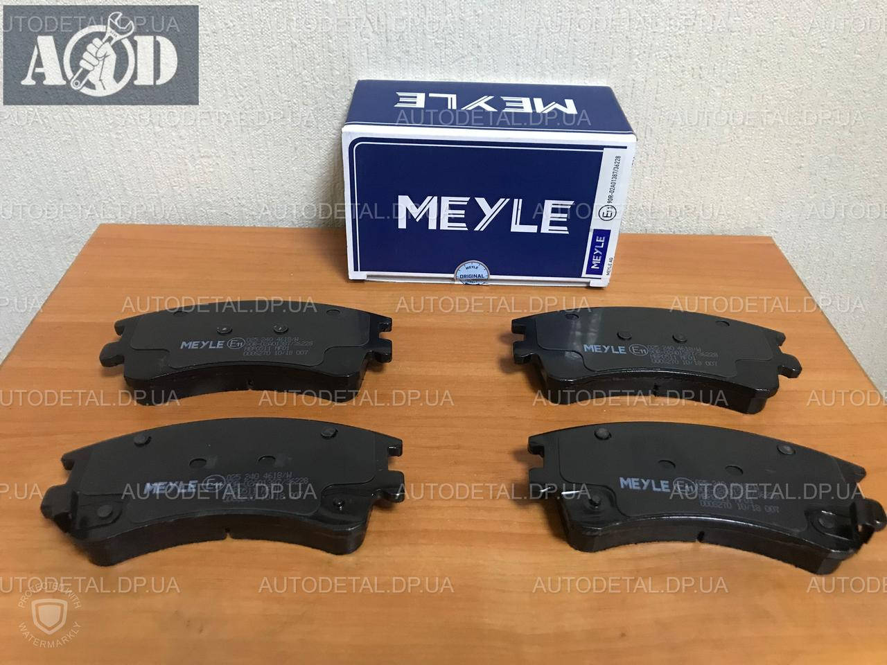 

Колодки тормозные передние Mazda 6 GG 2.0 2002-->2007 Meyle (Германия) 025 240 4618/W