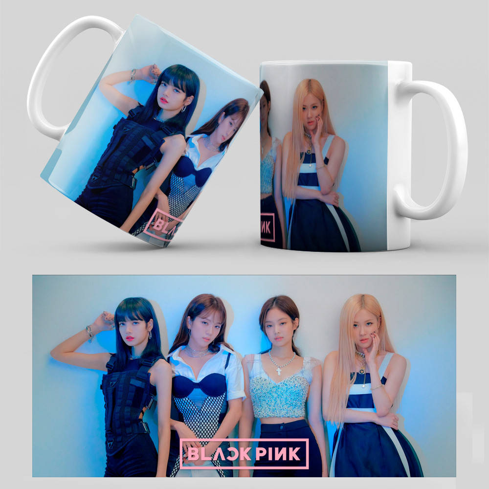 

Чашка 330 мл. белая K-Pop Black Pink 012