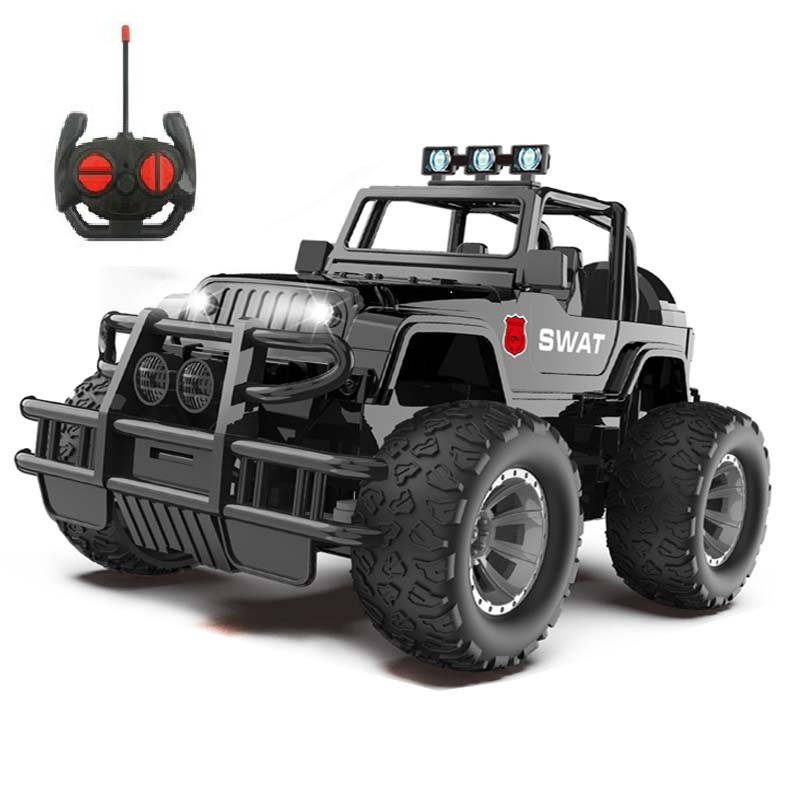 

Машинка на радиоуправлении Полицейский Джип AT388D-4 детская игрушка вездеход аккумулятор пульт свет фар детям
