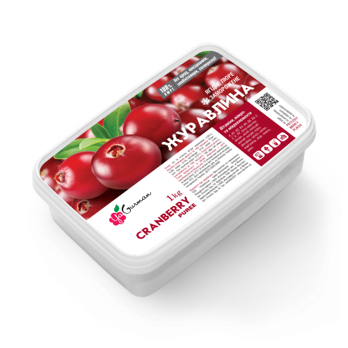 

Клюква пюре замороженное YA Gurman 1кг