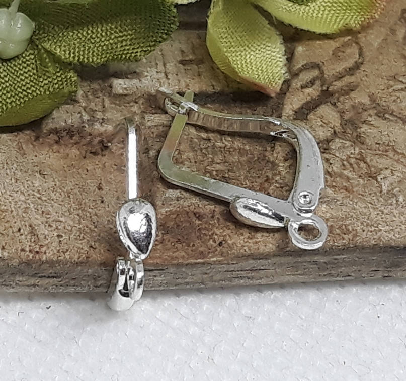 

Основа сережек Швенза английский замок "Капля" 18х11 мм Серебро, Серебристый