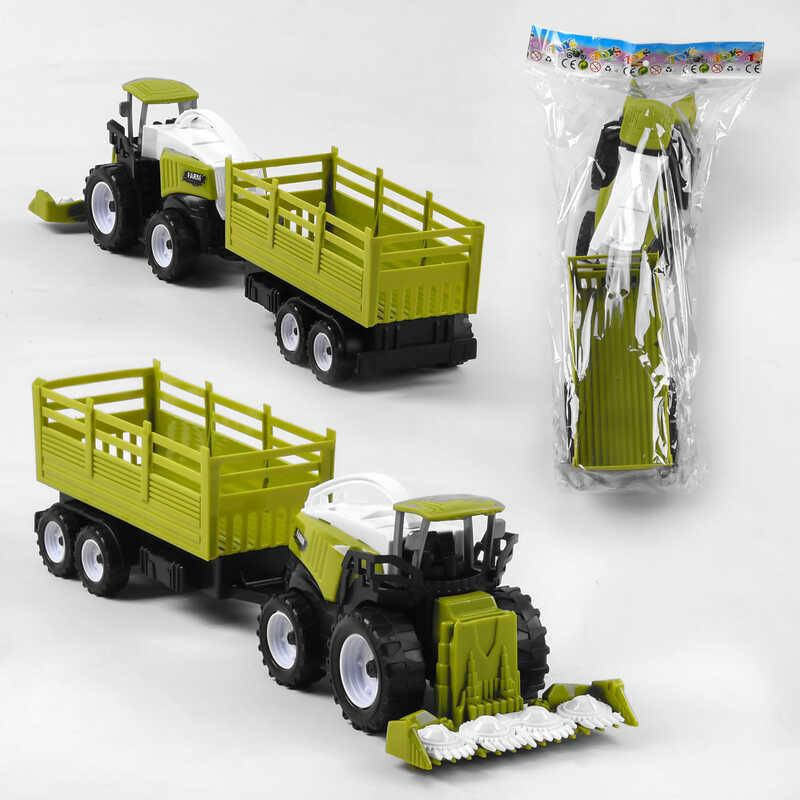 

Игрушка Комбайн с прицепом, 1669-225