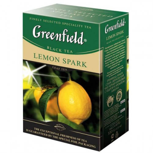 

Чай черный с лимоном Greenfield Lemon Spark 100 гр.
