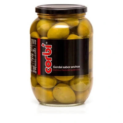 

Оливки зеленые с косточкой Corbi Gordal Sabor Anchoa 835 г Испания