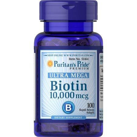 

Puritan's Pride Biotin 10000 mcg 100 Softgels