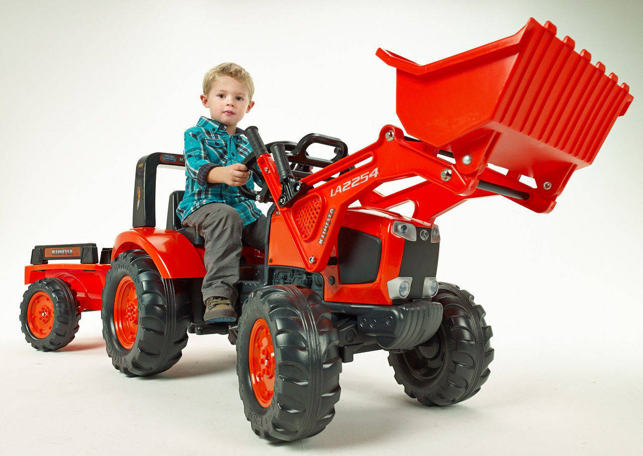 

Детский трактор на педалях Falk 2060AM KUBOTA M135GX