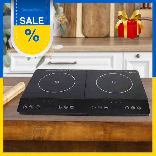 

Плита индукционная Domotec MS-5872 4000 Вт на 2 конфорки