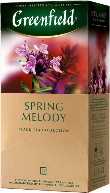

Чай черный с чабрецом Greenfield Spring Melody 25 пак.