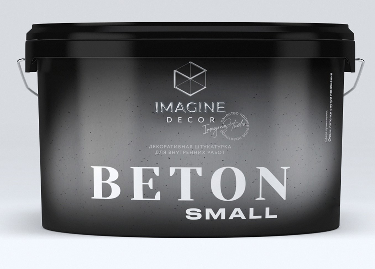 

Декоративная штукатурка "Beton Small" 15 кг TM Imagine Decor