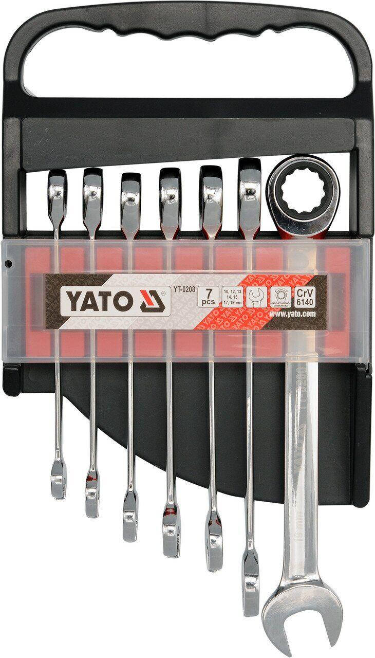 

Набор ключей комбинированных с трещоткой YATO YT-0208