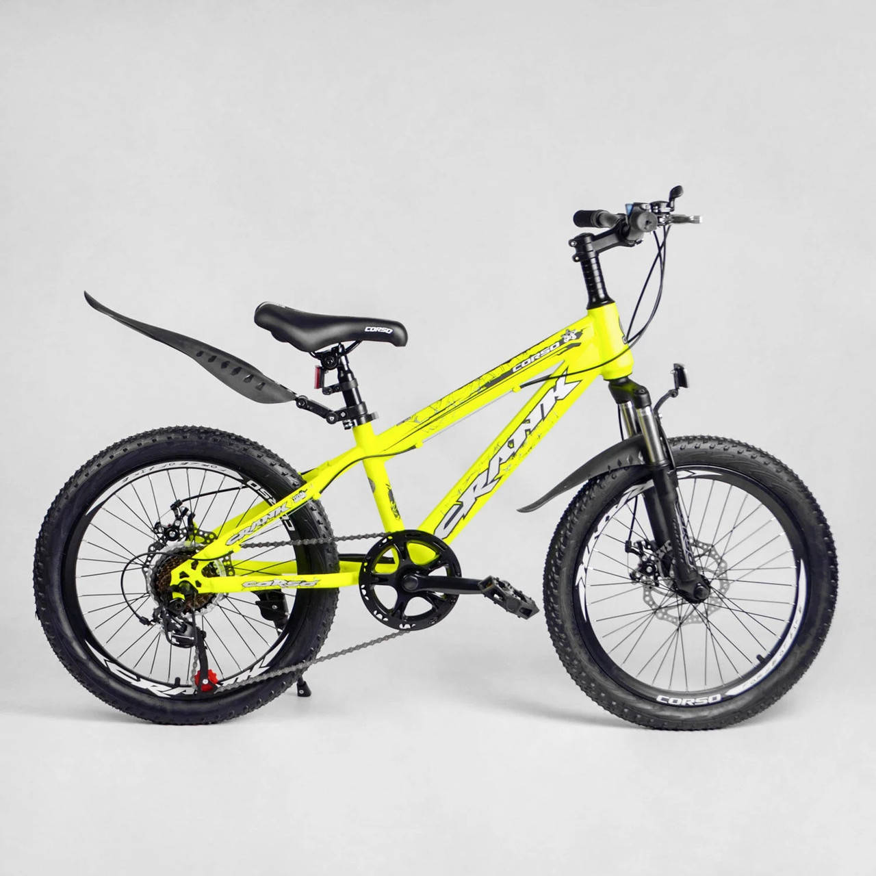 

Детский спортивный велосипед 20’’ CORSO «Crank» CR-20501 желтый 114131