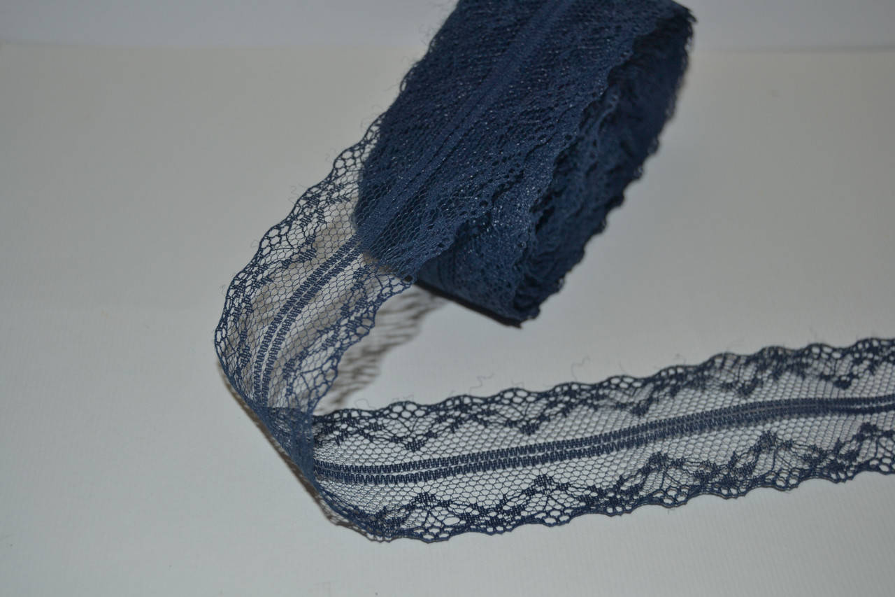 

Мереживо "Адель", 4см, колір- темно синій